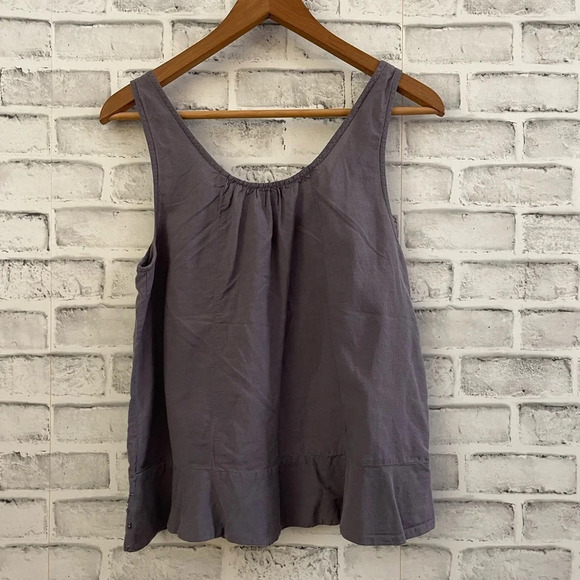 Women’s American Eagle sequin sleeveless gray blouse top, Size Medium - Picture 2 of 5